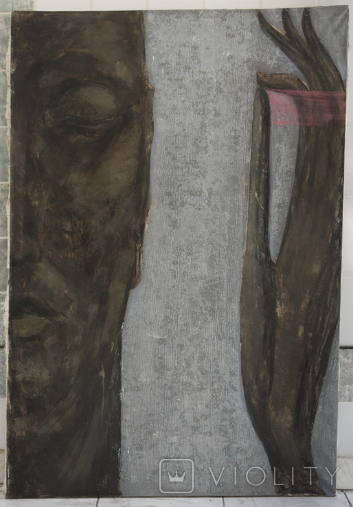 "Волхв", диптих, полотно, олія, 130х370см, фото №4