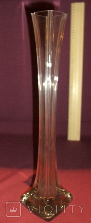 Ваза Берц - авторское стекло. Высота 40 см., фото №8