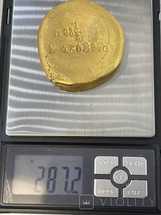 Золотой слиток  287 гр, фото №10