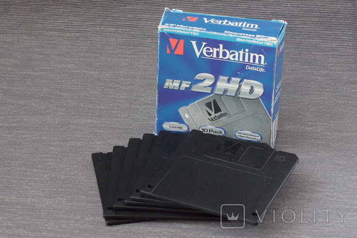 Дискеты Verbatim 3,5" Floppy Disk. Новые