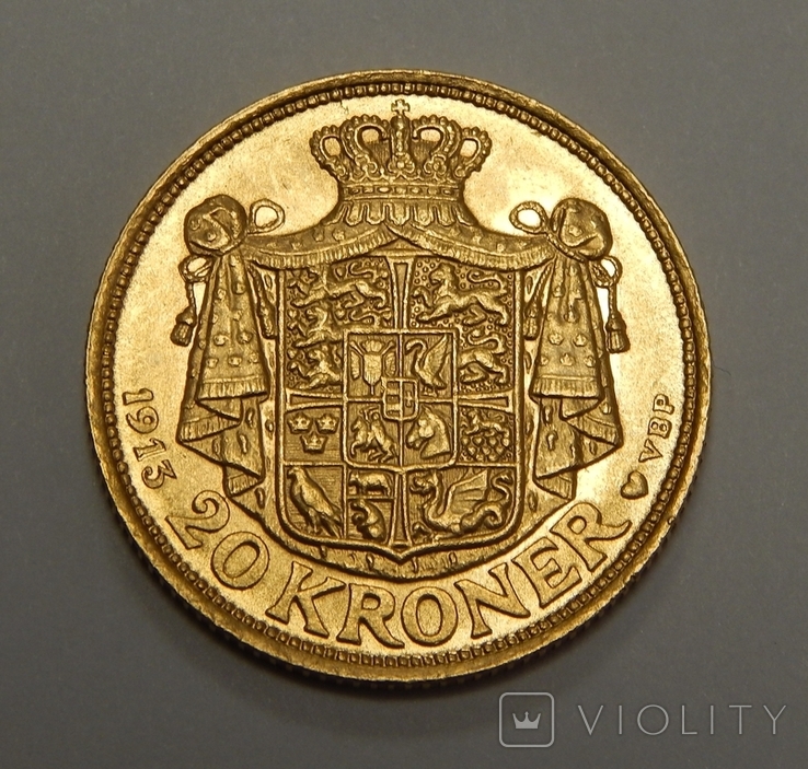 20 крон, 1913 г Дания