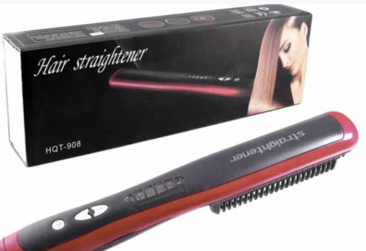 Электрическая расческа-выпрямитель ASL 908 Hair Straightener, photo number 3