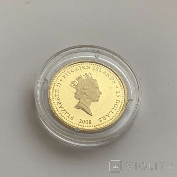 25 долларов 2008 г. Острова Питкэрн (1/4 oz 999,9), фото №11