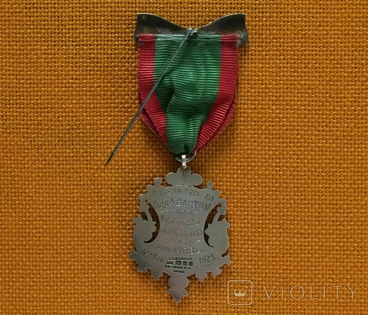 Старинный Королевский Орден Буйволов 1923 год серебро 925 пробы, фото №3