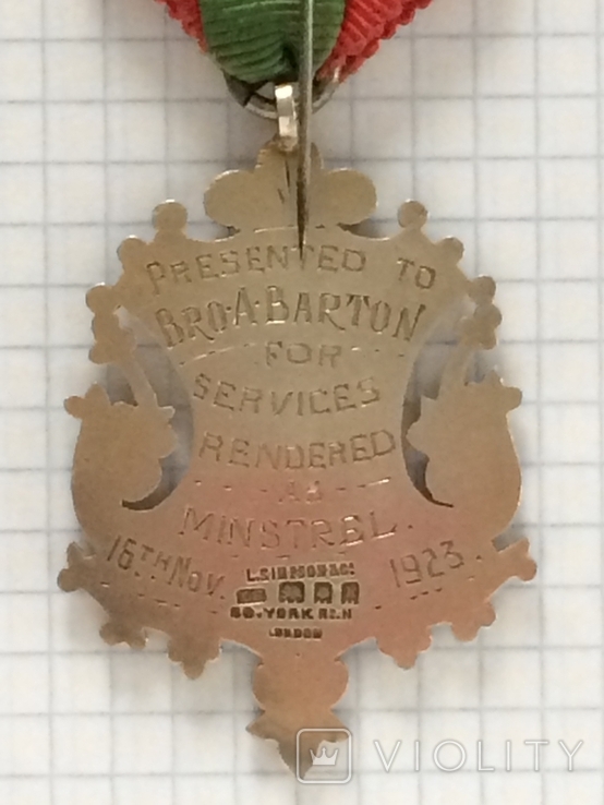 Старинный Королевский Орден Буйволов 1923 год серебро 925 пробы, фото №7