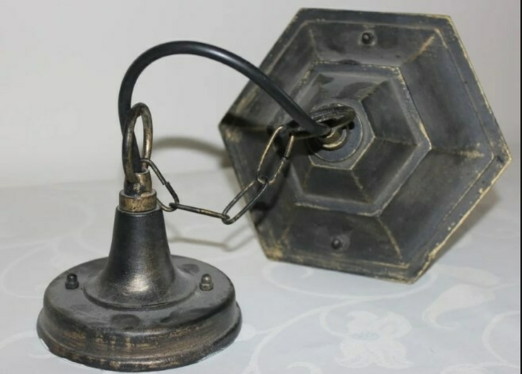 Колоритный фонарь под старину (металл/стекло, Испания), фото №6