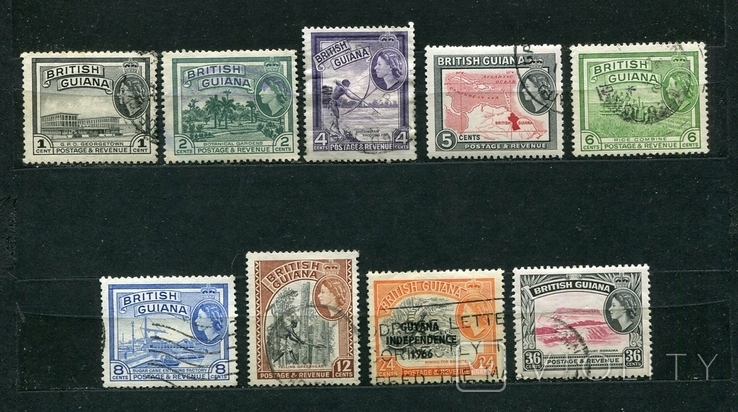 Британские колонии, Гвиана, 1954 г. , Елизавета II