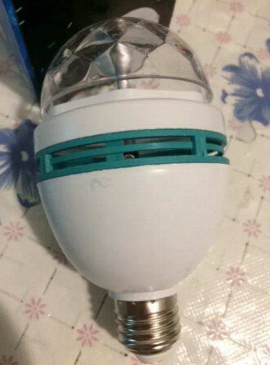 Светодиодная лампа Led full color rotating lamp, фото №4