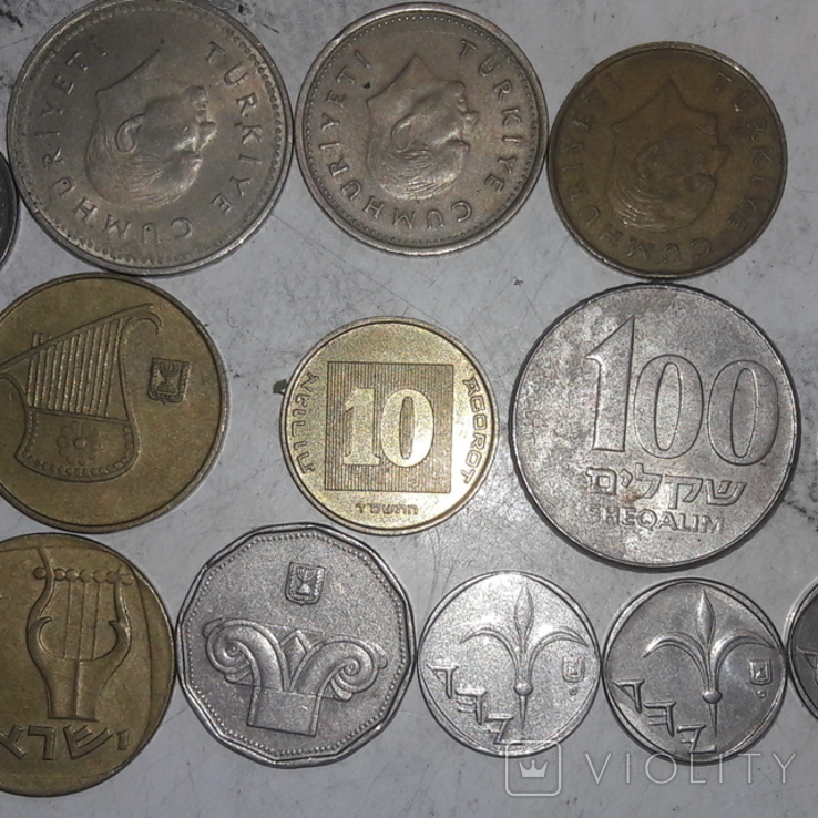 Монеты Стран Мира(Израиль,Турция), фото №2