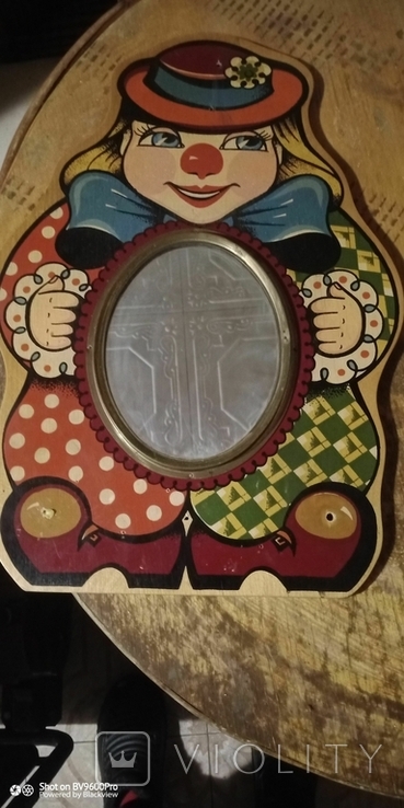 Зеркало сувенирное клоун СССР, фото №2