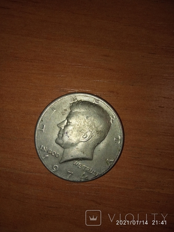 50 центів Джон Кеннеді 1974 року