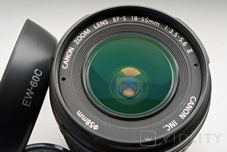 Canon EF-S 18-55mm f/3.5-5.6 II з блендою, фото №4