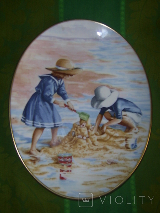 Настенная тарелка из серии Лето эдварианской эпохи Royal Worcester (2)