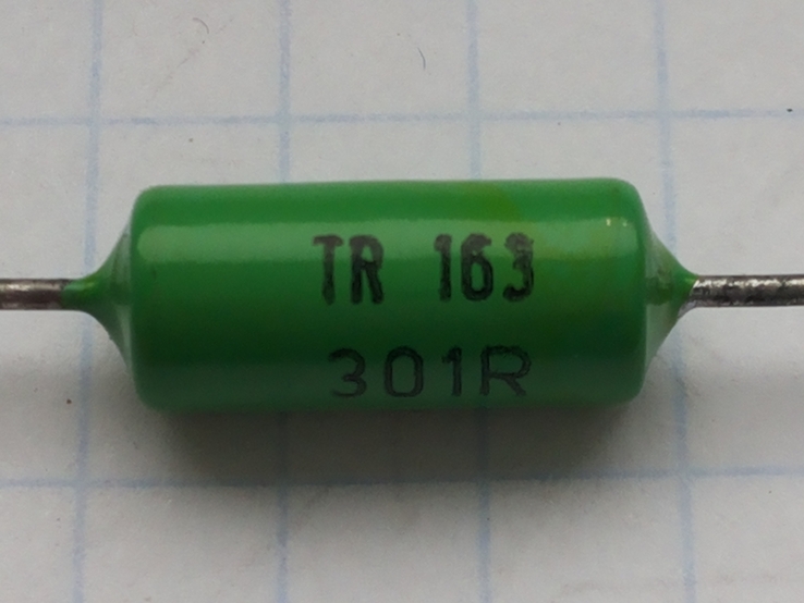 Резистор прецизионный Tesla TR 163 301R 0,5W 59 шт, numer zdjęcia 2