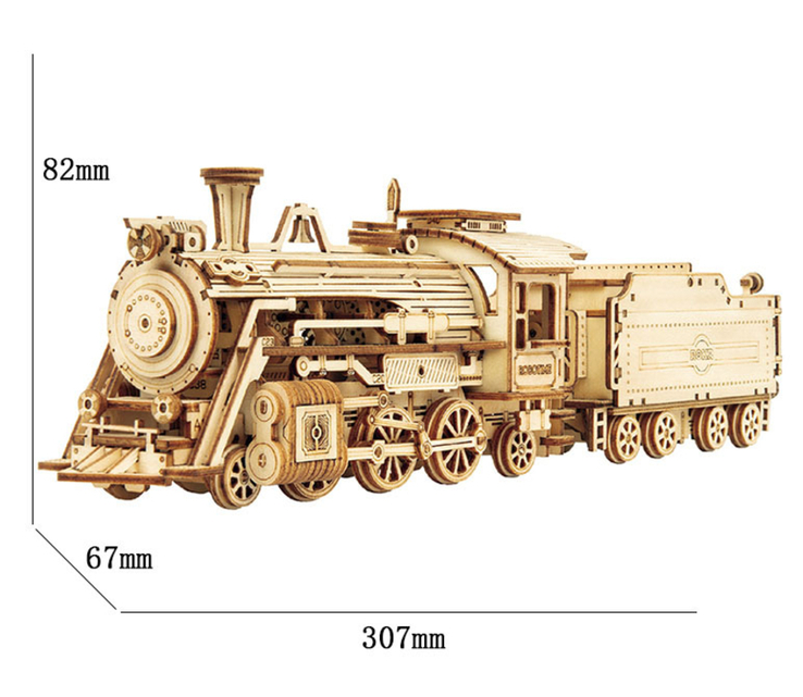 Деревяний 3D-конструктор "Локомотив", фото №4