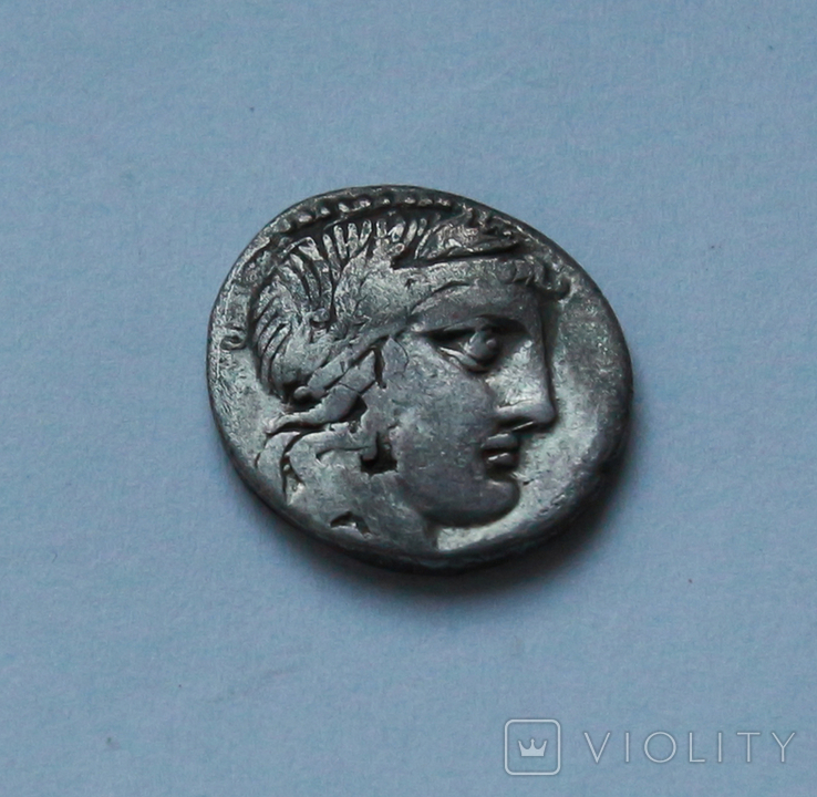 Денарий Республика 90 год до н.э. Серебро 3.55 г, фото №2