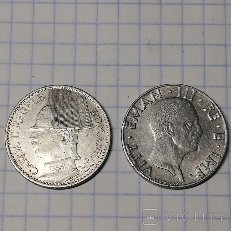 Монеты 2 шт. Старые редкие, 1937 год и 1939 год., фото №2