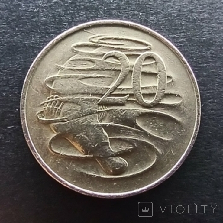 Австралия 20 цент 1966, фото №3