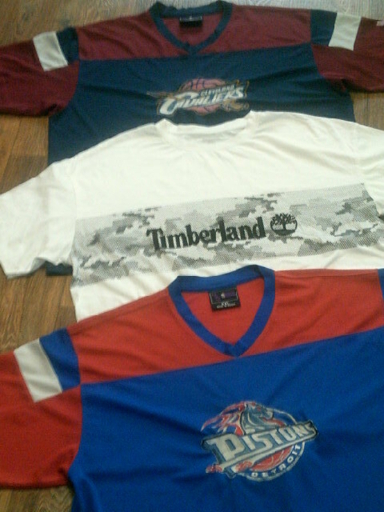 NBA + Timberland - футболки 3 шт.разм.60, numer zdjęcia 10