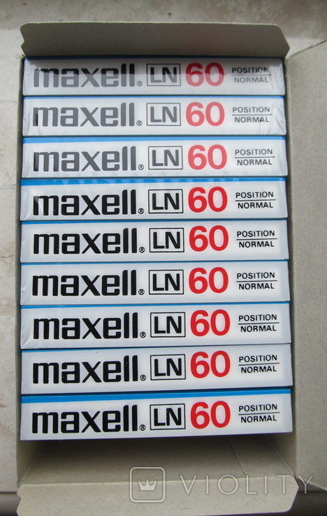 Новые аудиокассеты Maxell LN-60 9 шт