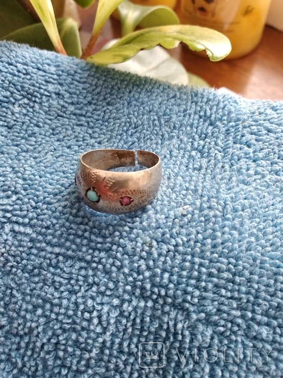 Серебренное кольцо с 84 пробой., фото №6