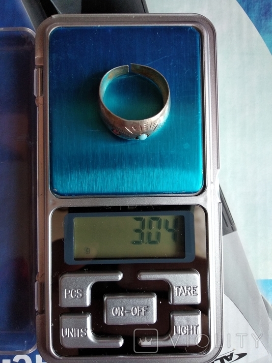 Серебренное кольцо с 84 пробой., фото №7