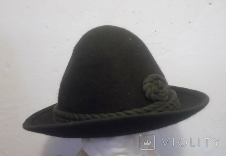 Шерстяная шляпа 56 см размер, фото №3