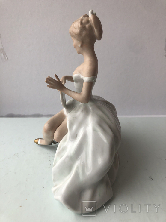 Фарфоровая статуэтка Танцовщица с веером. Wallendorf., фото №3