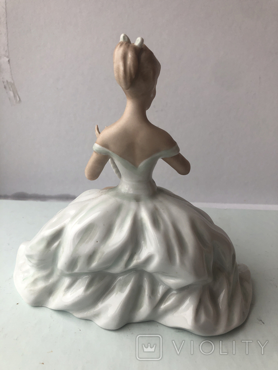 Фарфоровая статуэтка Танцовщица с веером. Wallendorf., фото №4
