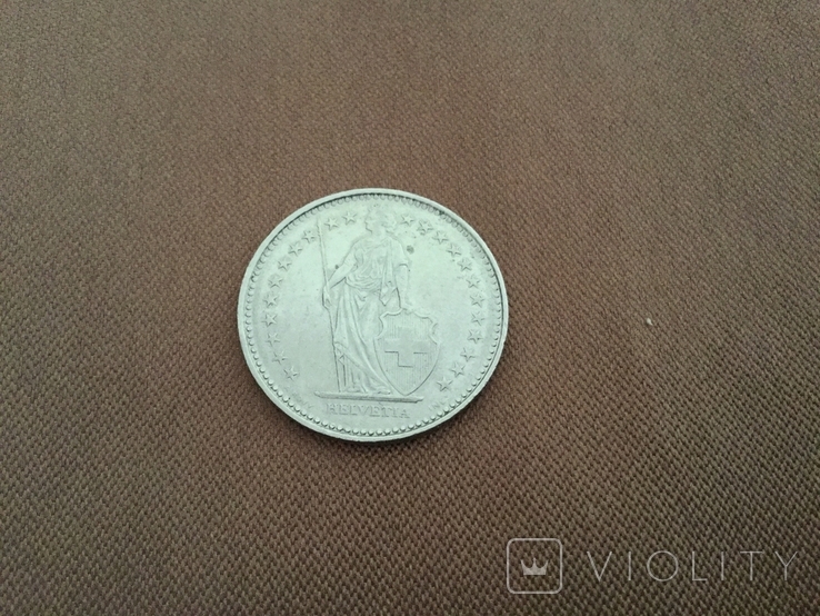 1 швейцарский франк 1989 року, фото №5