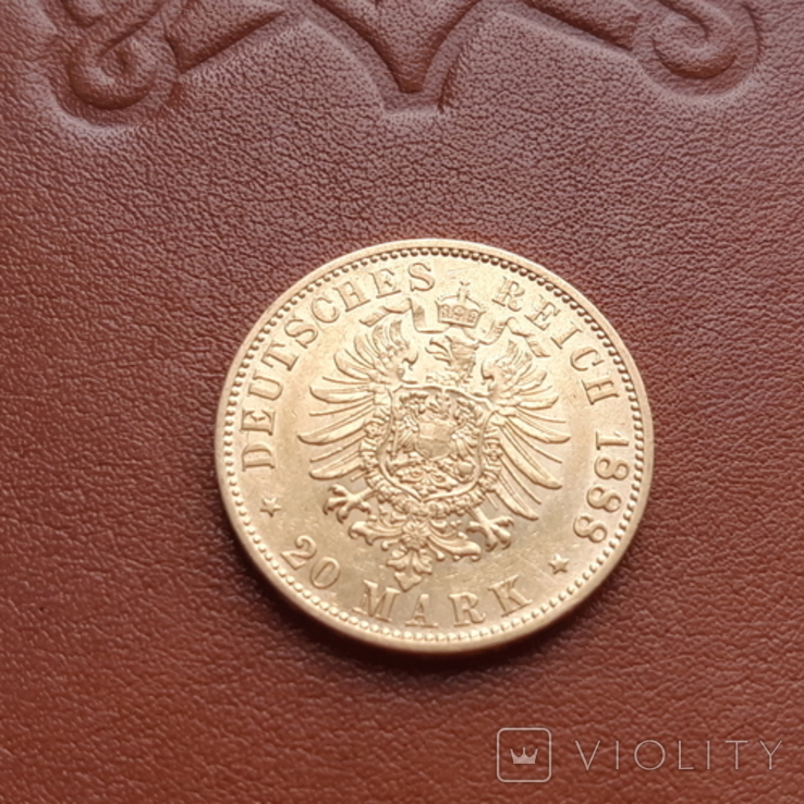 Германия 20 марок 1888 г. Пруссия., фото №6