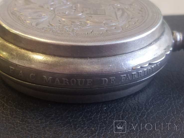 Часы карманные Gustave Jacot Locle серебро 84 проба 19 век механизм Robert Roskell, ключ, фото №10