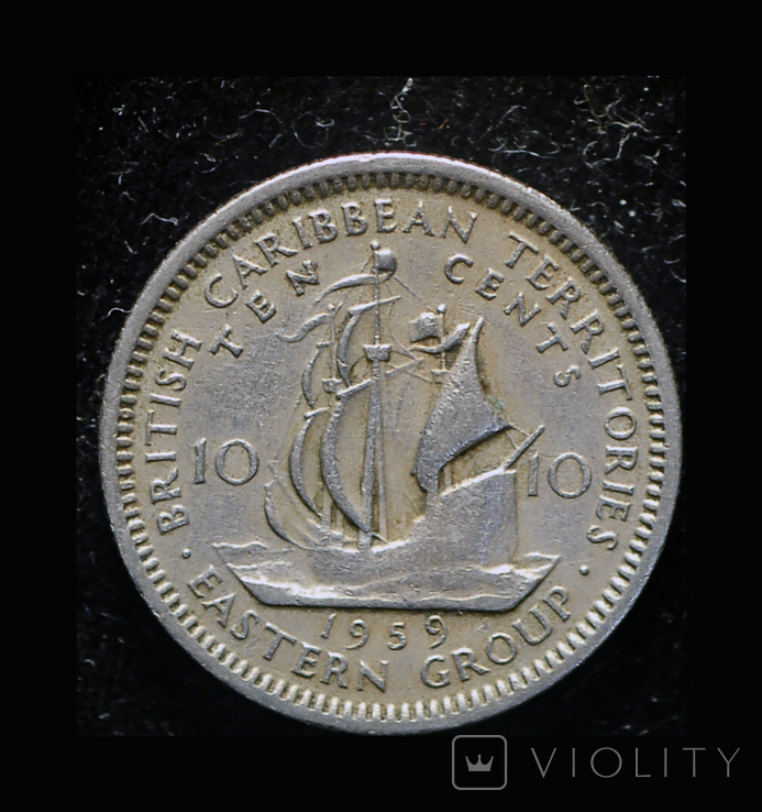 Британские Карибы 10 центов 1955