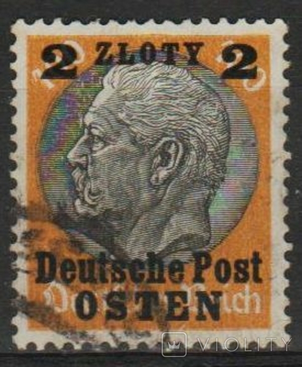 1939 - Рейх - GG - Стандарт - Надпечатка 2 zl Mi.13 3,0 EU