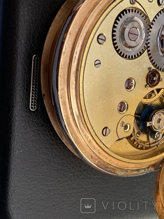 Золотые карманные часы 14 карат, фото №9