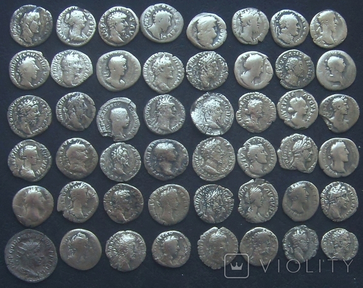 Монеты Древнего Рима (денарии) 48 штук.