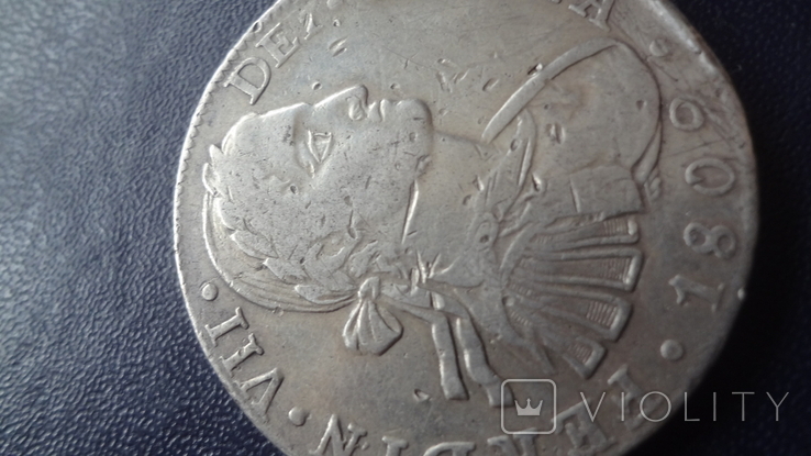 8 реалов 1809 Мексика серебро (3.4.5), фото №4