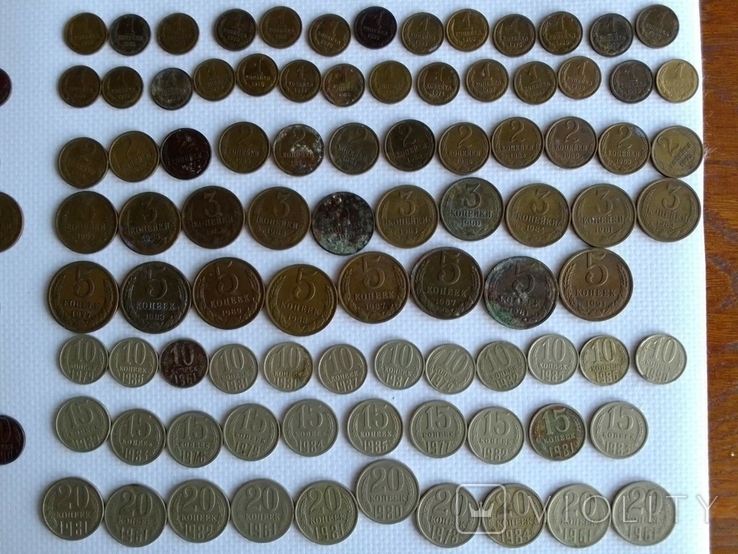 Лот монет СРСР, 375 шт