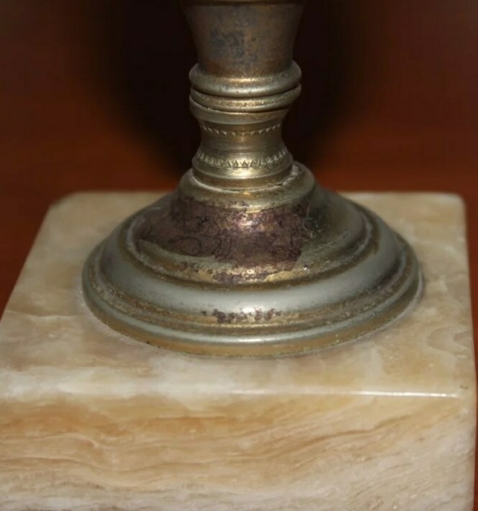 Настольный светильник (металл/камень, Испания), numer zdjęcia 5