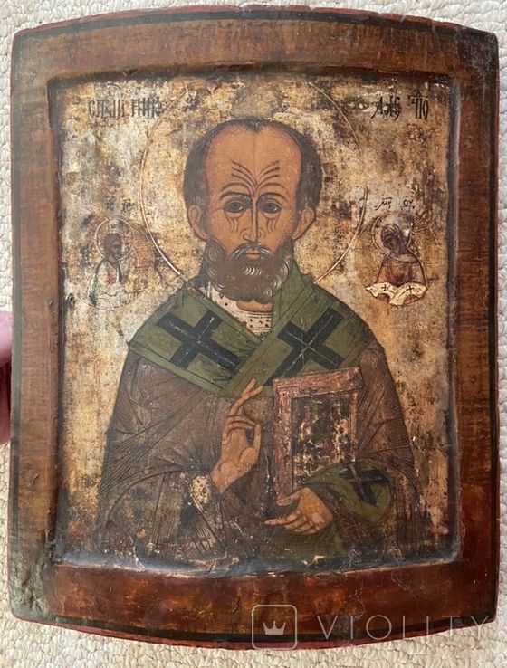 Икона Святой Николай 18 век, фото №2