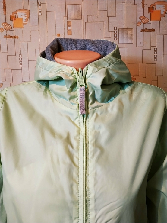 Легкая двухсторонняя куртка. Ветровка BISON полиэстер флис p-p 34(S)(состояние нового), фото №4