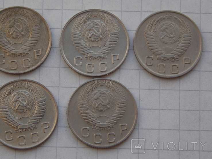 СССР 10 копеек. 7 шт 1946(2шт), 48(2шт), 49(2шт),50 гг., фото №7
