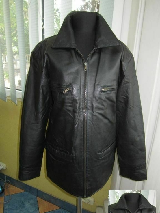 Кожаная мужская куртка Real Leather.  Лот 995, фото №9