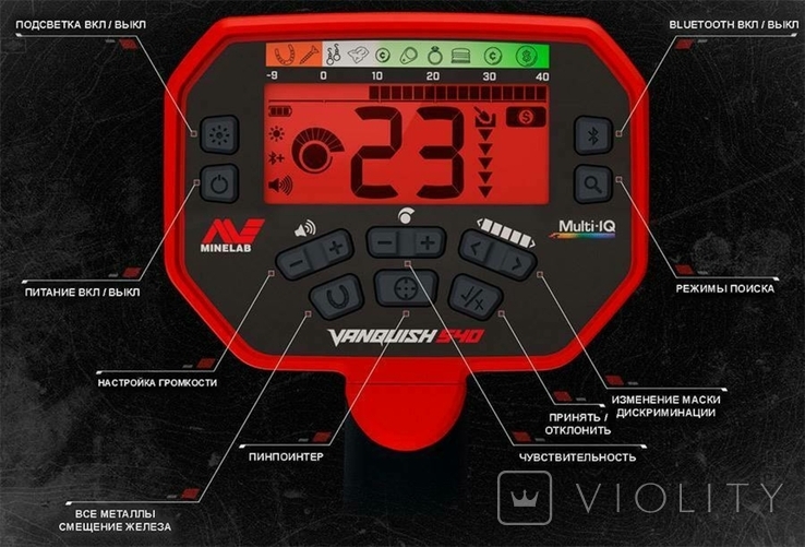 Металлоискатель Minelab Vanquish 540 Pro-Pack, фото №4