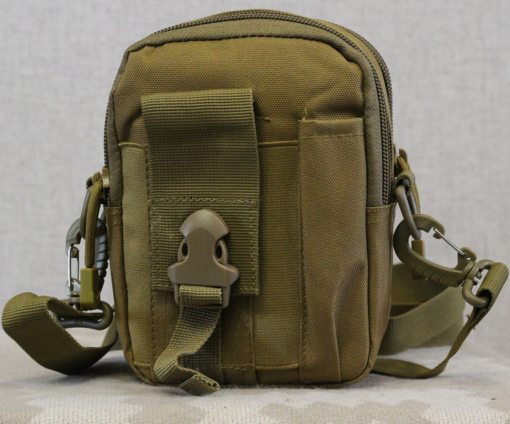 Тактическая универсальная сумка - с ремнём mini warrior с системой m.o.l.l.e (койот), фото №3