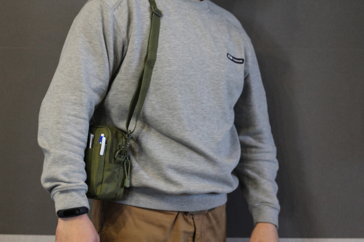 Тактическая универсальная сумка - с ремнём mini warrior с системой m.o.l.l.e (олива), фото №7