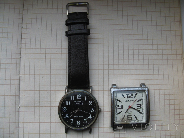 Часы-кварц"Ledfort " 2 шт. под восстановление, фото №3