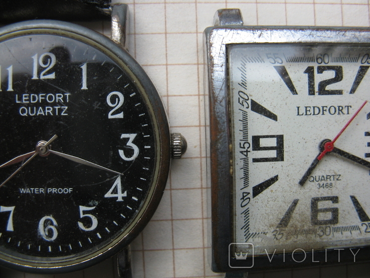 Часы-кварц"Ledfort " 2 шт. под восстановление, фото №5