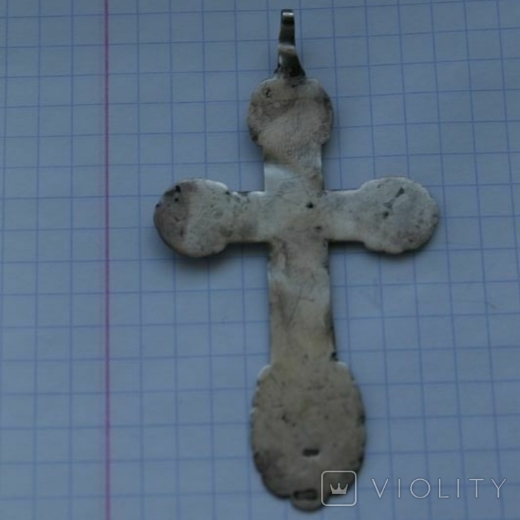 Старинный серебряный крест ( 7,5 на 4,2 см), фото №5