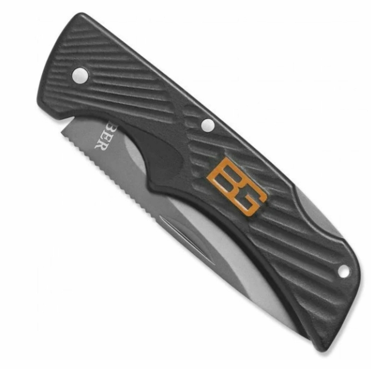 Туристический складной нож Gerber Bear Grylls Compact Scout Knife 14,7 смс серрейтором, фото №6